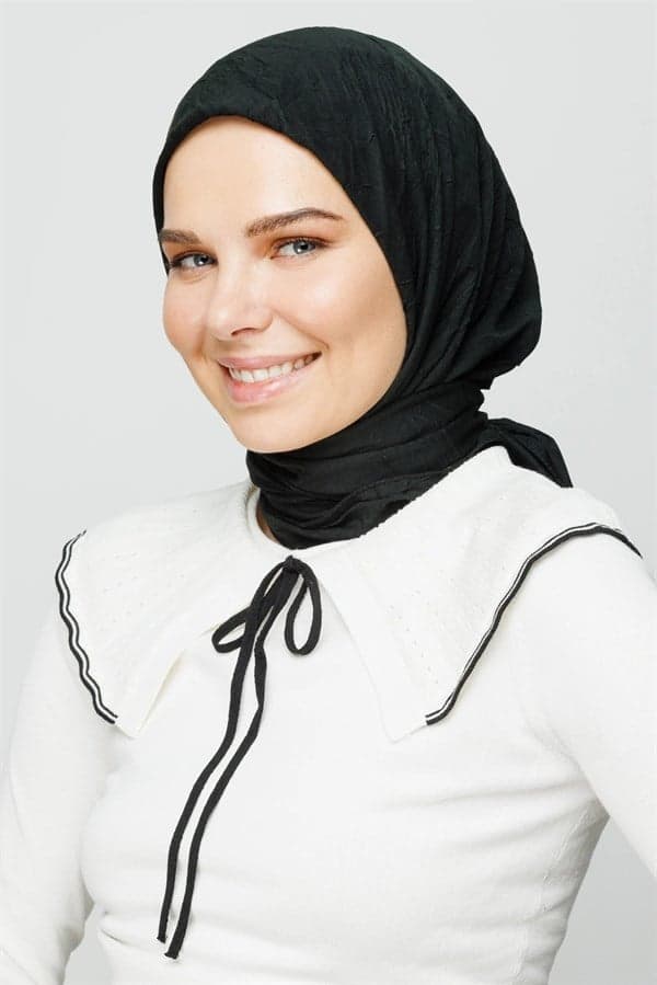 Siyah Bambu Eşarp