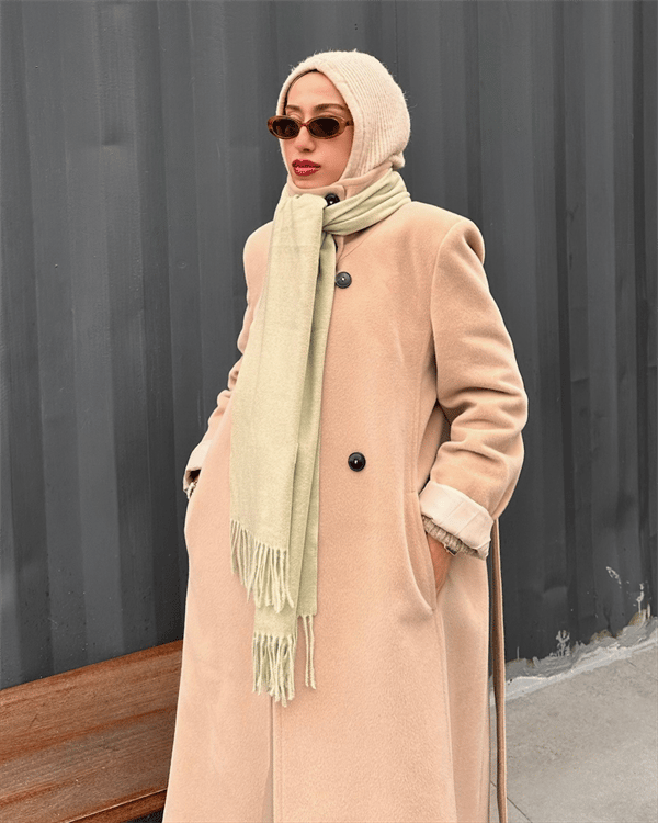 Soft Yeşil İthal Kaşmir Atkı