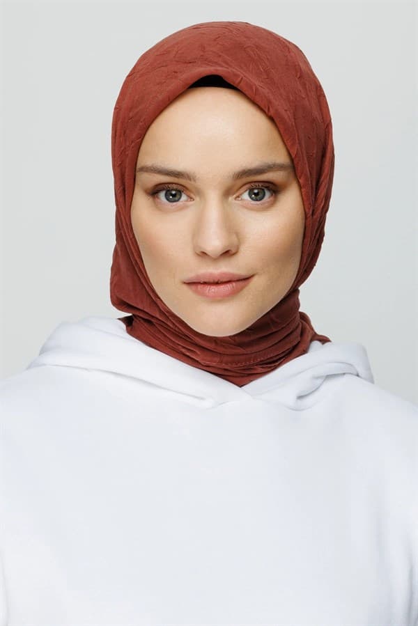 Soğan Kabuğu Bambu Eşarp - görsel 3