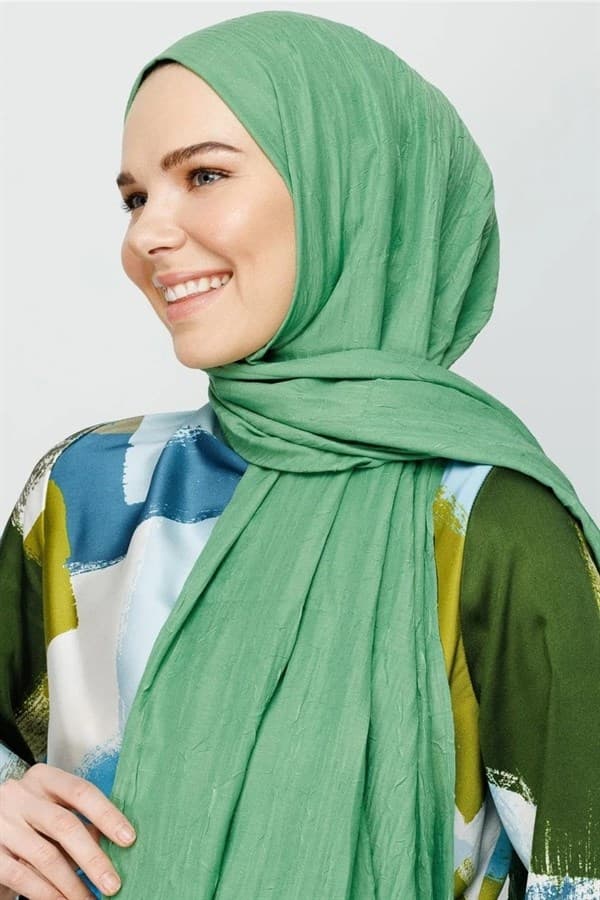 Su Yeşili Bambu Şal