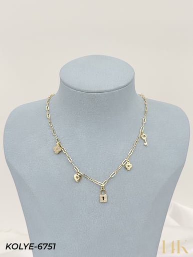 14K Charmlı Kolye 45cm // KOLYE-6751KOLYE-6751