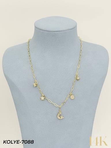 14K Charmlı Kolye 45cm // KOLYE-7088KOLYE-7088
