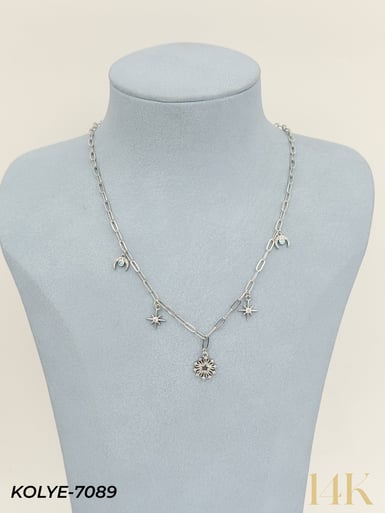 14K Charmlı Kolye 45cm // KOLYE-7089KOLYE-7089