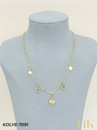 14K Charmlı Kolye 45cm // KOLYE-7091KOLYE-7091