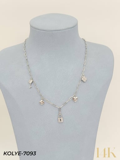14K Charmlı Kolye 45cm // KOLYE-7093KOLYE-7093