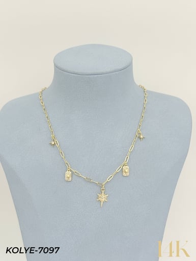 14K Charmlı Kolye 45cm // KOLYE-7097KOLYE-7097