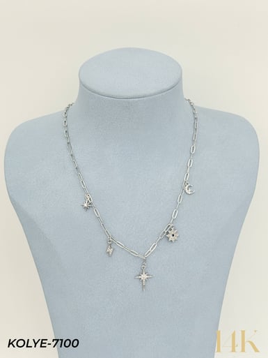 14K Charmlı Kolye 45cm // KOLYE-7100KOLYE-7100