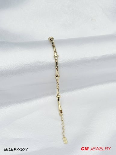 14K CM Bileklik // BILEK-7577BILEK-7577