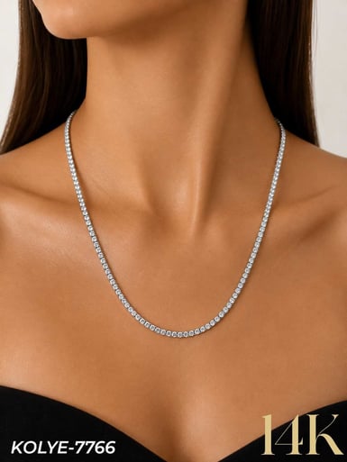 14K Dönmeyen Su Yolu Kolye 45 cm // KOLYE-7766KOLYE-7766