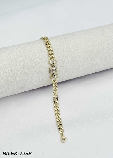 14K Kuyumcu Model Harf Bileklik // BILEK-7288BILEK-7288