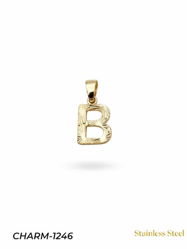 14K Kuyumcu Model Harf Kolye (B) // CHARM-1246CHARM-1246