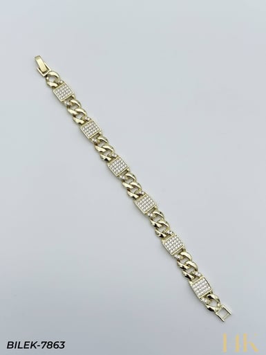 14K Kuyumcu Model Künye Bileklik // BILEK-7863BILEK-7863