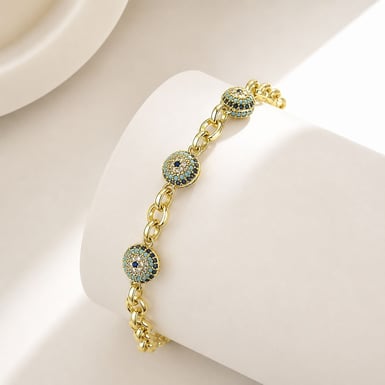 14K Nazar Boncuklu Bileklik // BILEK-6092.BILEK-6092