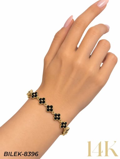14K Su Yolu Yonca Bileklik // BILEK-8396BILEK-8396