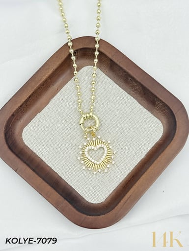 14K Tasarım Gemici Kilit Kolye 50cm // KOLYE-7079KOLYE-7079