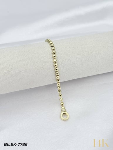 14K Taşlı Şarnel Kilitli Künye // BILEK-7786BILEK-7786
