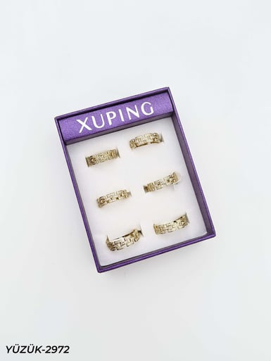 14K XUPING Yüzük 6'lı Paket (No:7,8,9) // YÜZÜK-2972YÜZÜK-2972
