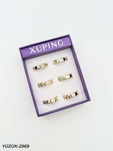 14K XUPING Yüzük 6'lı Paket (No:7,8,9) // YÜZÜK-2969YÜZÜK-2969