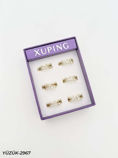 14K XUPING Yüzük 6'lı Paket (No:7,8,9) // YÜZÜK-2967YÜZÜK-2967