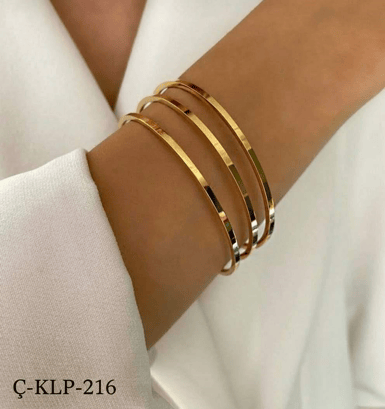 Çelik Gold Ajda Bilezik 6.5 Boy (3lü satılmaktadır)