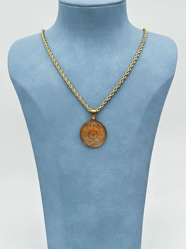 Çelik Halat Ayet-el Kursi Kolye 60cm // KOLYE-6189.KOLYE-6189