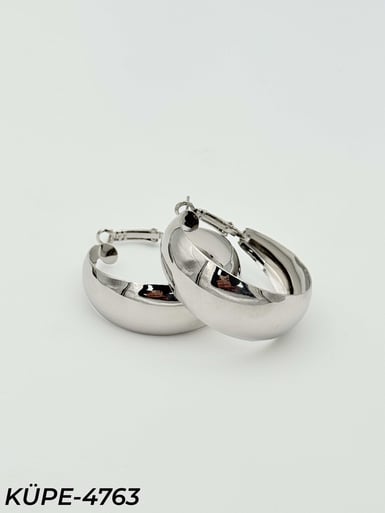 Çelik Halka Küpe 4cm // KÜPE-4763KÜPE-4763
