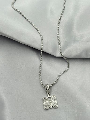 Çelik Harf Kolye 60cm // KOLYE-5442.KOLYE-5442
