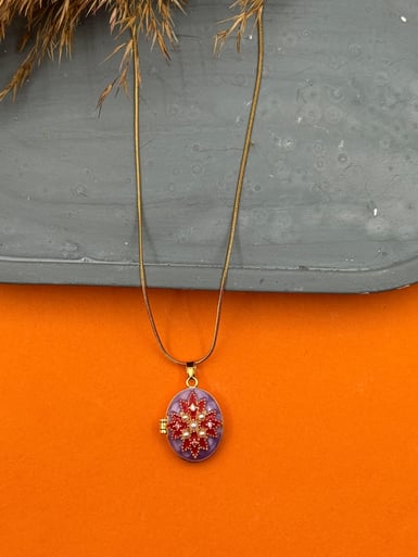 Çelik Kapaklı Kolye 45cm // KOLYE-5560.KOLYE-5560