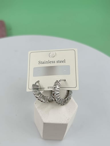 Çelik Silver Küpe// KÜPE-3260.KÜPE-3260