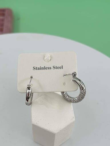 Çelik Silver Küpe// KÜPE-3264.KÜPE-3264