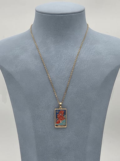 Çelik Tarot Kolye 45cm // KOLYE-6020.KOLYE-6020