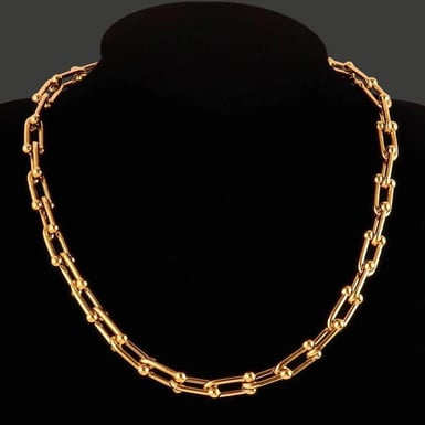 Çelik Tfny Kolye 60 cm Gold.KOLYE-853