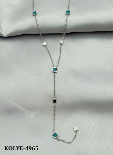 Çelik Y Kolye 45cm // KOLYE-4965.KOLYE-4965