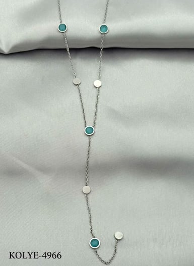 Çelik Y Kolye 45cm // KOLYE-4966.KOLYE-4966