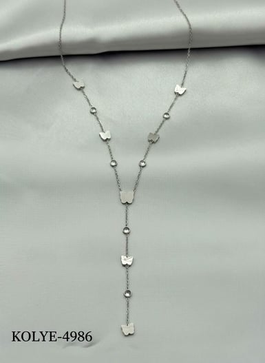 Çelik Y Kolye 45cm // KOLYE-4986.KOLYE-4986