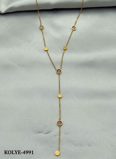 Çelik Y Kolye 45cm // KOLYE-4991.KOLYE-4991