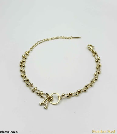 DORİKOLU HARF BİLEKLİK //BİLEK-8626BİLEK-8626