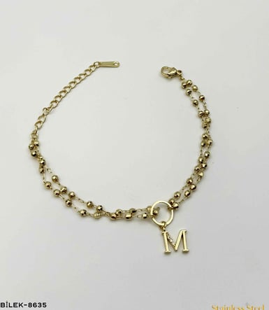 DORİKOLU HARF BİLEKLİK //BİLEK-8635BİLEK-8635