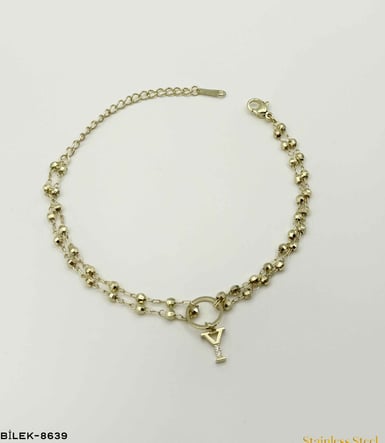 DORİKOLU HARF BİLEKLİK //BİLEK-8639BİLEK-8639