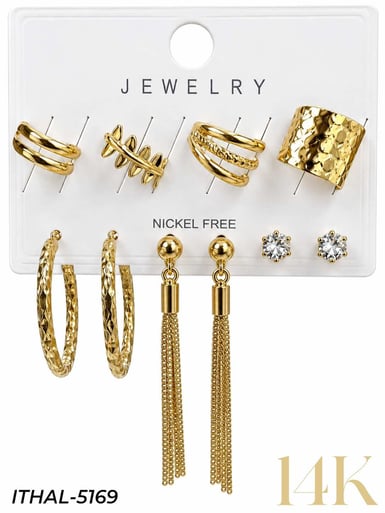 Earcuff Set Küpe // ITHAL-5169ITHAL-5169