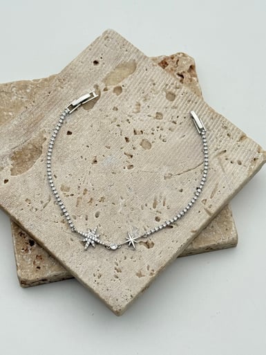 VIP Silver Renk Bileklik // BILEK-6670.BILEK-6670