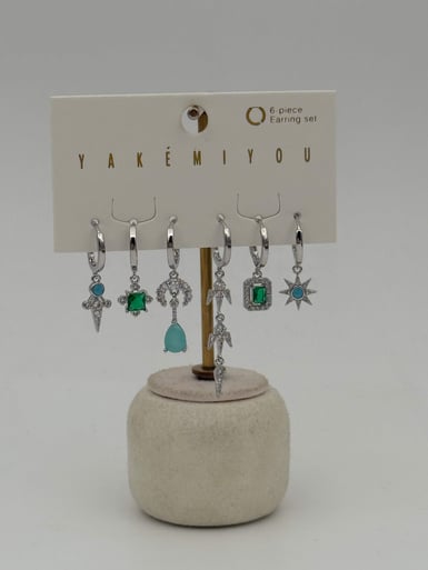 YAKEMIYOU 6'lı Set Küpe // ITHAL-3649.ITHAL-3649