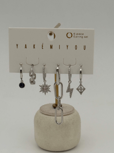 YAKEMIYOU 6'lı Set Küpe // ITHAL-3665.ITHAL-3665