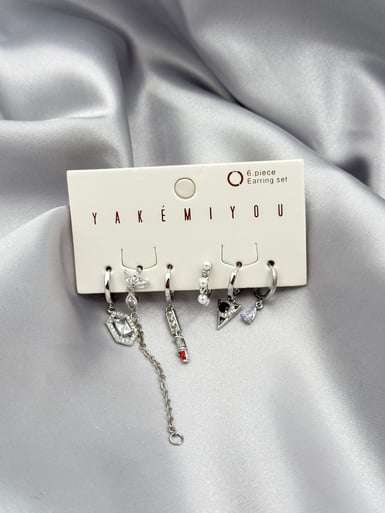 YAKEMIYOU 6'lı Set Küpe // ITHAL-3785.ITHAL-3785