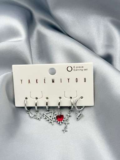 YAKEMIYOU 6'lı Set Küpe // ITHAL-3789.ITHAL-3789