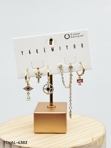 YAKEMIYOU 6'lı Set Küpe // ITHAL-4383ITHAL-4383