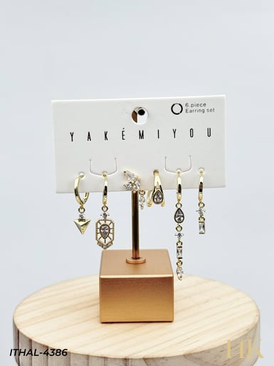 YAKEMIYOU 6'lı Set Küpe // ITHAL-4386ITHAL-4386