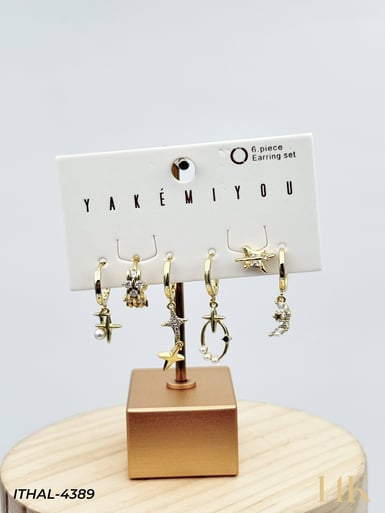 YAKEMIYOU 6'lı Set Küpe // ITHAL-4389ITHAL-4389