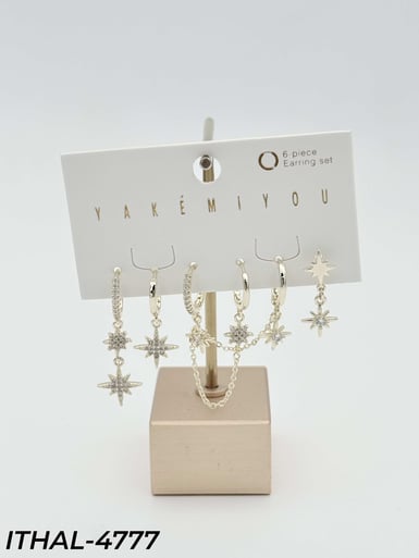 YAKEMIYOU 6'LI Set Küpe // ITHAL-4777ITHAL-4777