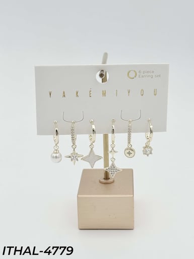 YAKEMIYOU 6'LI Set Küpe // ITHAL-4779ITHAL-4779